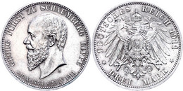 3 Mark, 1911, Georg Auf Seinen Tod, Berieben, Vz. J. 166 - Altri & Non Classificati