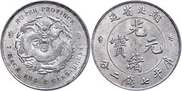 Hupeh, Dollar (7 Mace 2 Candareens), O.J. (1895-1907), KM Y 127.1, Kl. Rf, Vz. - Chinese