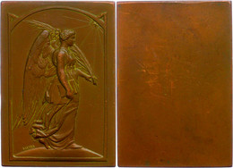Belgien, Bronzeplakette (39x 57mm, 58,45g), O. J., Von Baetes. Av. Victoria Mit Palmzweig N. R. Gehend. Rev. Glatt, Vz-s - Other & Unclassified