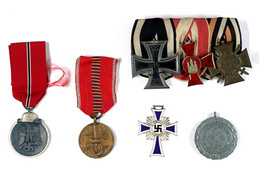 Kleiner Ordennachlass Mit Medaille Luftschutz-Ehrenzeichen 2. Stufe, Ehrenkreuz Der Deutschen Mutter 2. Stufe 2. Form In - Other & Unclassified