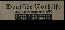 Nothilfe 1932, Markenheftchen Postfrisch, Mi. 300,-, Katalog: MH 31 ** - Booklets