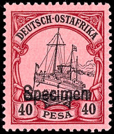 2 Bis 40 Pesa Mit Aufdruck Specimen, Meist Lediglich Winzige, Kaum Sichtbare Haftspur, Wie Postfrisch Wirkend, Kabinett, - Africa Orientale Tedesca