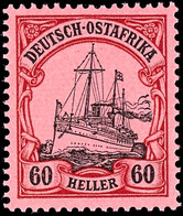 60 Heller Kaiseryacht, Tadellos Postfrisch, Ohne Signatur, Mi. 180.-, Katalog: 29 ** - Africa Orientale Tedesca