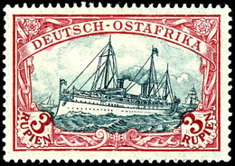 3 Rupien Kriegsdruck Rahmen Type III, Mittelstück Type II, Tadellos Ungebraucht, Gepr. Siebentritt BPP Und Dr. Steuer VÖ - Africa Orientale Tedesca