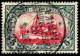 5 Mark Kaiseryacht, Gestempelt, Tadellose Erhaltung, Fotobefund Steuer BPP: "echt Und Einwandfrei", Mi. 200.-, Katalog:  - Africa Tedesca Del Sud-Ovest