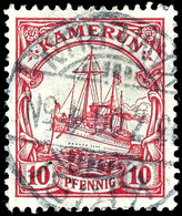 KRIBI 13.7 09 4-5 N (mit Stunde, Klar Auf 10 Pfennig Kaiseryacht, Doppelt Geprüft Eibenstein BPP, ARGE 600.- - Sehr Selt - Camerun