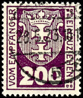 200 Pfg. Kleines Wappen, Zeitgerecht Zentr. Gest. DANZIG 28.5.23, Fotoattest Soecknick BPP: "echt Und Einwandfrei", Mi.  - Altri & Non Classificati