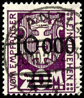 10000 Auf 20 Mk., Kleines Wappen, Aufdruck Glänzend, Zeitgerecht Zentr. Gest. DANZIG 20.10.23, Fotoattest Soecknick BPP: - Altri & Non Classificati