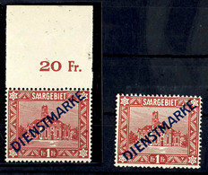 1 Fr Type II Mit Plattenfehler I (Fotokurzbefund Geigle BPP) Und Mit Plattenfehler III Je Tadellos Postfrisch, Mi. 280.- - Other & Unclassified