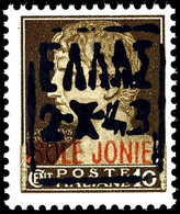 10 C. Bis 50 C., 4 Werte Je Schwarzer Aufdruck, Postfrisch, 10 C. Gepr. A. Diena, Mi. 390.-, Katalog: I,1/3 I ** - German Occ.: Zante