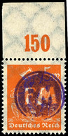 5 Mark Orange, Wertaufdruck "12" Fehlend, Tadellos Postfrisch, Gepr. Zierer BPP, Mi. 250.- Für Gestempelt, Katalog: F68  - Fredersdorf-Vogelsdorf