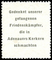 1953, So Genannte Adenauermarke, Tadellos Postfrisch, Dazu Zeitungsbericht Dieser Ausgabe In Kopie.  ** - Altri & Non Classificati