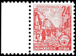 24 Pf "Berlin Stalinallee ..." Tadellos Postfrisch, Tiefst Gepr. Paul BPP, Mi. 700,--, Katalog: 4 ** - Altri & Non Classificati