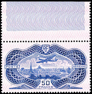 1936, 50 Fr. Flugpost, Postfrisch Vom Oberrand, Tadellos, Mi. 1100,-, Katalog: 321 ** - Altri & Non Classificati