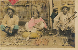 Real Photo Hand Colored Bolo Vendors . Knives Selelrs . Couteaux . Francisco Tramullas Sent To Cienfuegos Cuba - Philippines