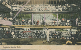 Manila Cockpit For Cock Fighting. Hand Colored . Combat De Coq . Edit Kemlein . Gambling - Philippines