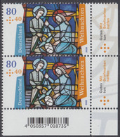 !a! GERMANY 2020 Mi. 3571 MNH Vert.PAIR From Lower Right Corner - Christmas - Neufs