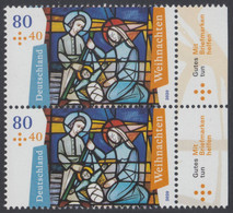 !a! GERMANY 2020 Mi. 3571 MNH Vert.PAIR W/ Right Margins - Christmas - Neufs