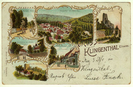 67 : Gruss Aus Klingenthal : Litho Couleur Multivues 1899 - Andere & Zonder Classificatie