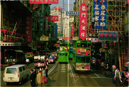 CHINE . HONG KONG . A TYPICAL HONG KONG STREETSCENE  . (Trait Blanc  Pas Sur L'original ) - Chine (Hong Kong)
