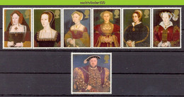 Nbd0450 KONINGSHUIS KING HENRY VIII THE GREAT TUDOR & THE SIX WIVES ROYALTY FAMOUS PEOPLE GREAT BRITAIN 1997 PF/MNH - Royalties, Royals