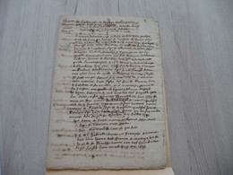 Hérault Carrion De Nisas Languedoc Manuscrit 10 Pages Généalogie Castelnau Lodève Clermont L'Hérault - Manuscripten