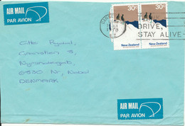 New Zealand Cover Sent Air Mail To Denmark Dannevirke 24-1-1978 - Cartas & Documentos