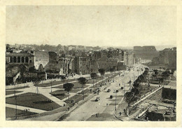 10086 "ROMA-VIA DELL'IMPERO-VEDUTA GENERALE DEI FORI IMPERIALI"-ANIMATA-VERA FOTO-CARTOLINA NON SPEDITA - Mehransichten, Panoramakarten