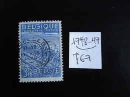 Belgique 1948-49 - 3f15 Filatures - Y.T. 769 - Oblitérés - Used - 1948 Exportation