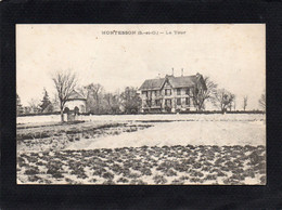 78 Montesson - La Tour, La Villa,le Champ De Légume Sous La Neige CPA Année 1921 Photo D. A LONGUET - Montesson