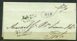 Portugal Prephilatelic Letter Nominative Cancel "Braga" - P1606 - ...-1853 Préphilatélie