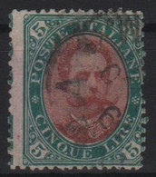 1889 Umberto I 5 L. US - Oblitérés