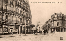 Dijon * Place Darcy Et Boulevard Sévigné * Commerce Magasin Cartes Postales Illustrées - Dijon