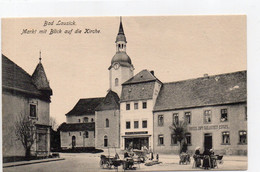 DC4729 - Ak Bad Lausick, Markt Mit Blick Auf Die Kirche, Hotel Zum Goldenen Engel - Bad Lausick