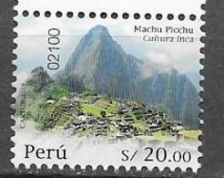 PERU, 2019, MNH, CULTURES, INCA CULTURE, MACHU PICCHU,  ARCHAEOLOGY, 1v - Sonstige