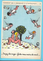 CALENDRIER--AOUT 1960-Laboratoire LE BRUN--illustration Jean EFFEL-Comment On A Commencé à S'enrhumer N 8-voir 2 Scans - Grand Format : 1941-60