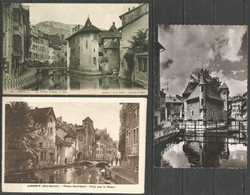 France - 9 CP De ANNECY - Vieux Quartiers, Le Thiou, Rue Ste Claire, Arcades, Les Canaux - Annecy