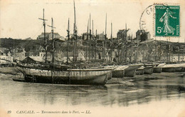 Cancale * Terreneuviers Dans Le Port * Trois Mâts Navires Bateaux - Cancale