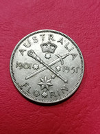 Australia. GIORGIO VI ARGENTO 1951 GIUBILEO FIORINO AUSTRALIAN SILVER FLORIN COIN  Come Da Foto - Sonstige & Ohne Zuordnung