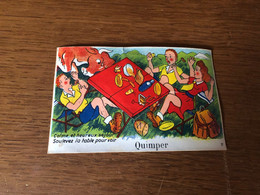 Quimper * Carte à Système Ancienne Complète * Pique Nique - Quimper