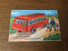 Ste Anne D'auray * Carte à Système Ancienne Complète * Autobus Bus Autocar Car - Sainte Anne D'Auray