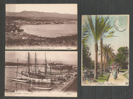 France - 18 CP De ANTIBES - Jardins Villa Eilenroc, Diverses Vues, Panoramas, Le Port, Les Bateaux,.... - Autres & Non Classés