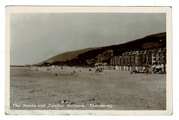 Ref 1416 - 1936 Real Photo Postcard Sands & Bodfor Terrace Aberdovey Merionethshire Wales - Monmouthshire