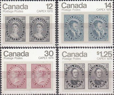 Canada 1978 Stamps On Stamps Michel 691-93 - Sonstige & Ohne Zuordnung