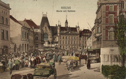 NEUSS, Markt Mit Rathaus (1922) AK - Neuss