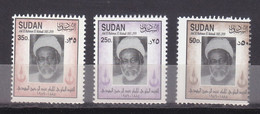 Stamps SUDAN 1997 SC 487 489 MAHDI MNH SET # 65 - Soudan (1954-...)