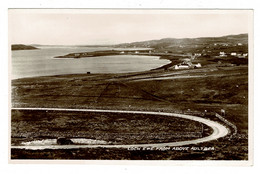 Ref 1418 - Real Photo Postcard - Loch Ewe From Above Aultbea - Wester-Ross Scotland - Ross & Cromarty