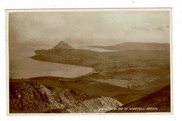 Ref 1418 - Early Real Photo Postcard - View From Top Of Goatfell Isle Of Arran - Scotland - Bute