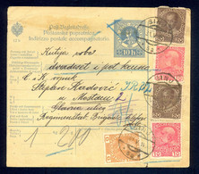 AUSTRIA, CROATIA - Parcel Card Sent From Sinj To Mostar (Bosnia And Herzegovina) 31.05. 1914. - Andere & Zonder Classificatie