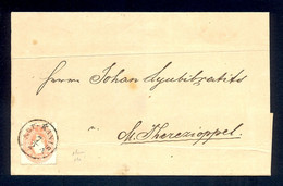 HUNGARY, CROATIA - Cover Of Letter Sent From ALT KANISA To M. THERESIOPEL. - Other & Unclassified